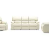 Sofa skórzana i dwa fotele z funkcją relax ORLANDO
