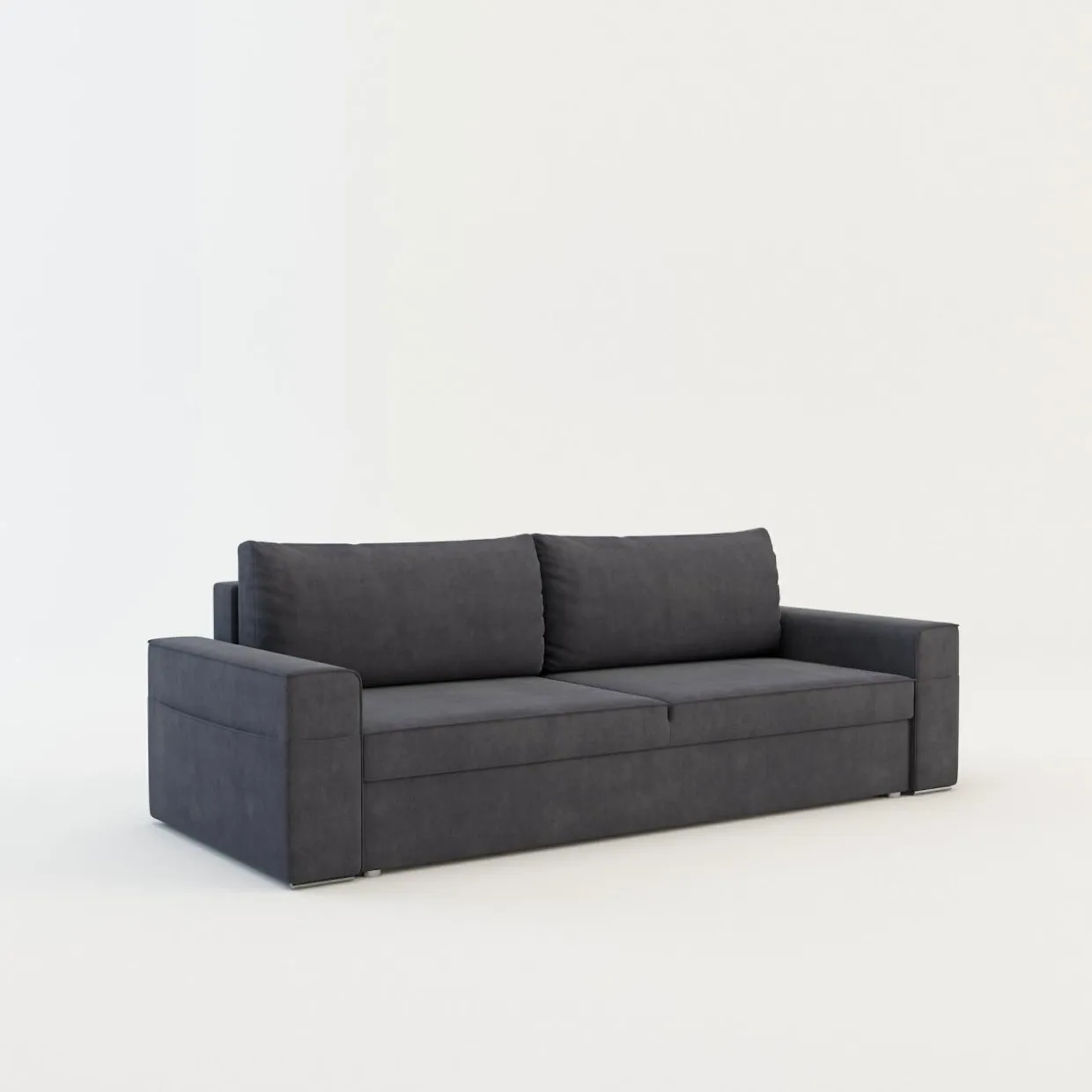 Sofa szara z kieszenią LOLLY