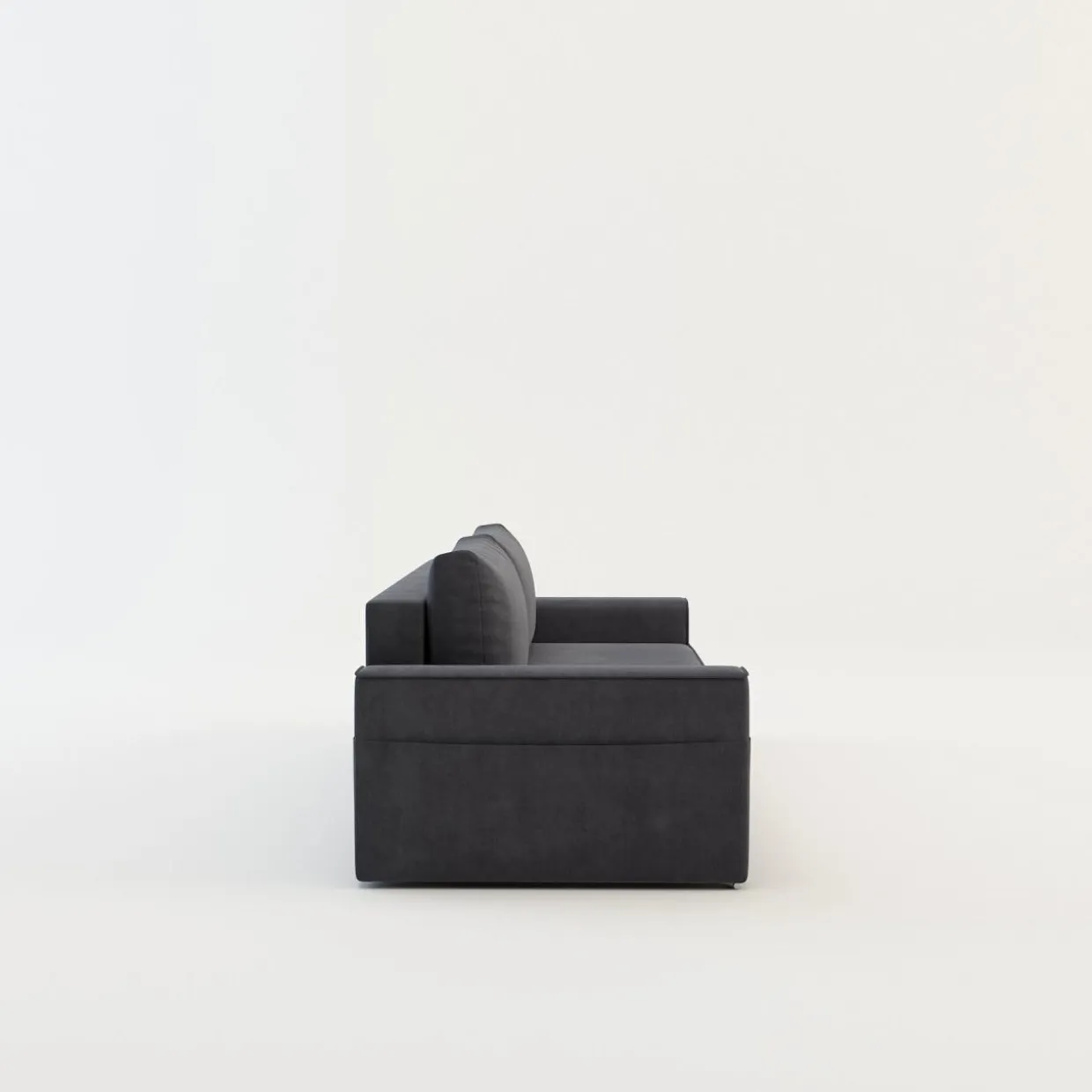 Sofa szara z kieszenią LOLLY
