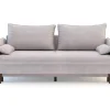 Sofa szaroróżowa VAMOS nóżki orzech