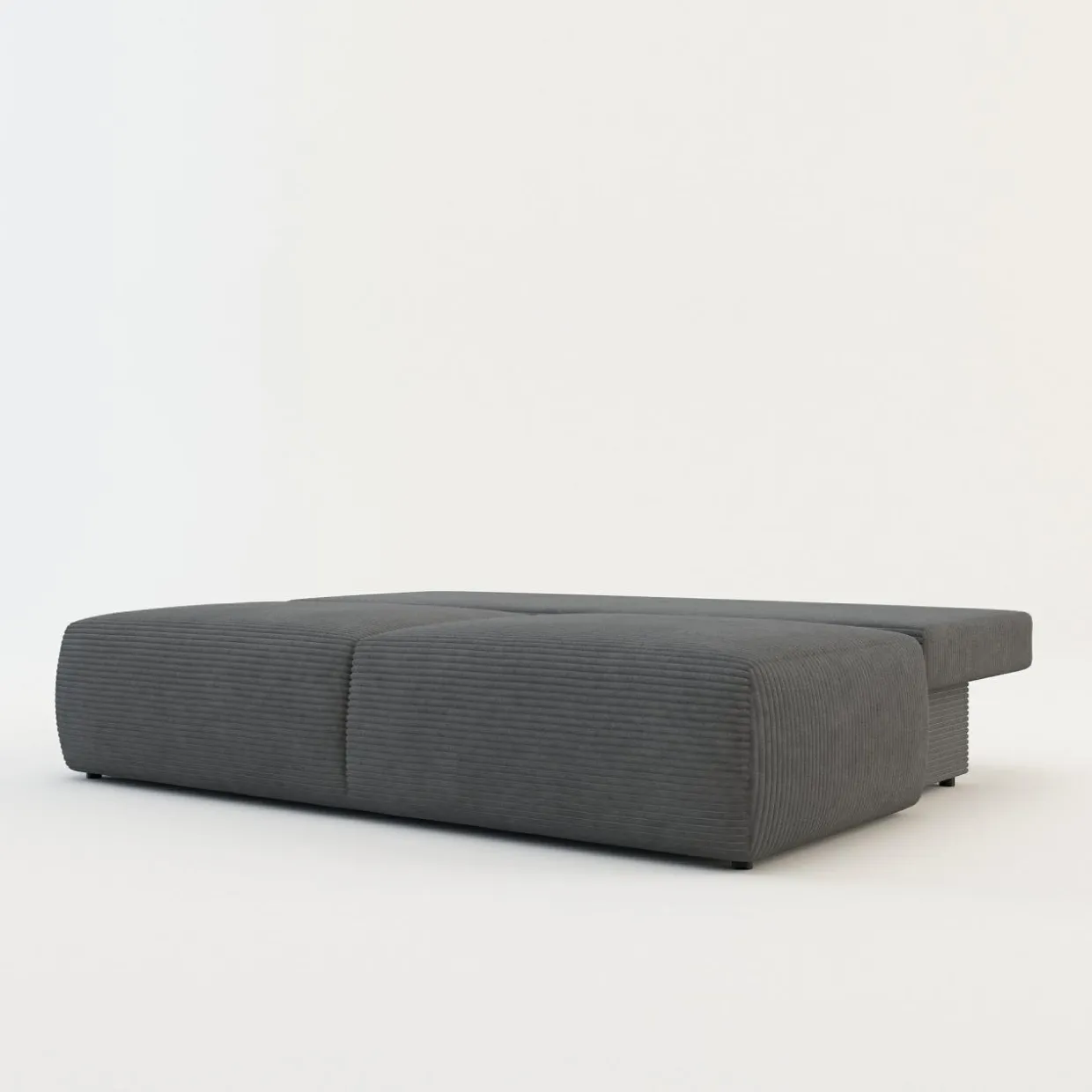 Sofa sztruksowa ciemnoszara SUN