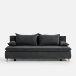 Sofa sztruksowa ciemnoszara MAYA