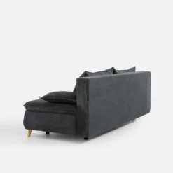 Sofa sztruksowa ciemnoszara MAYA