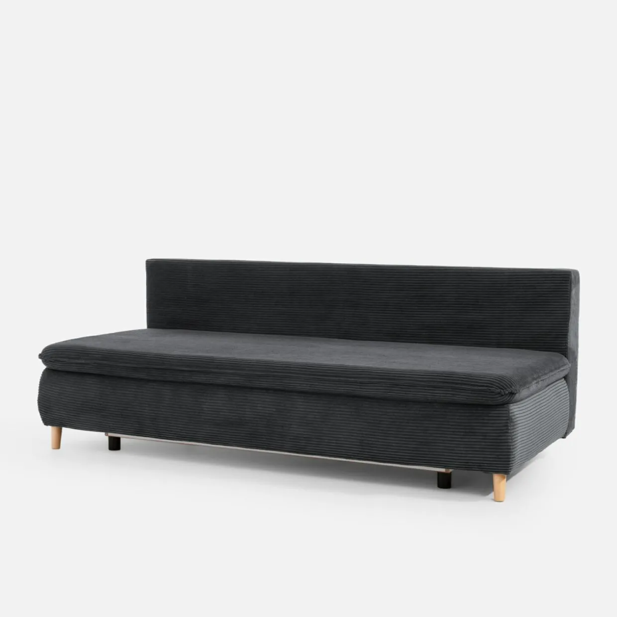 Sofa sztruksowa ciemnoszara MAYA