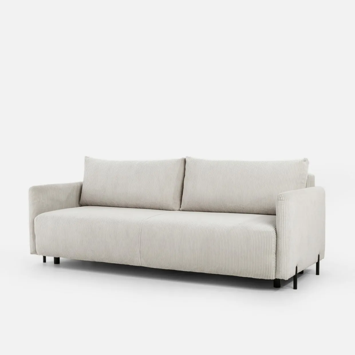 Sofa sztruksowa jasnobeżowa SORRENTO NEW