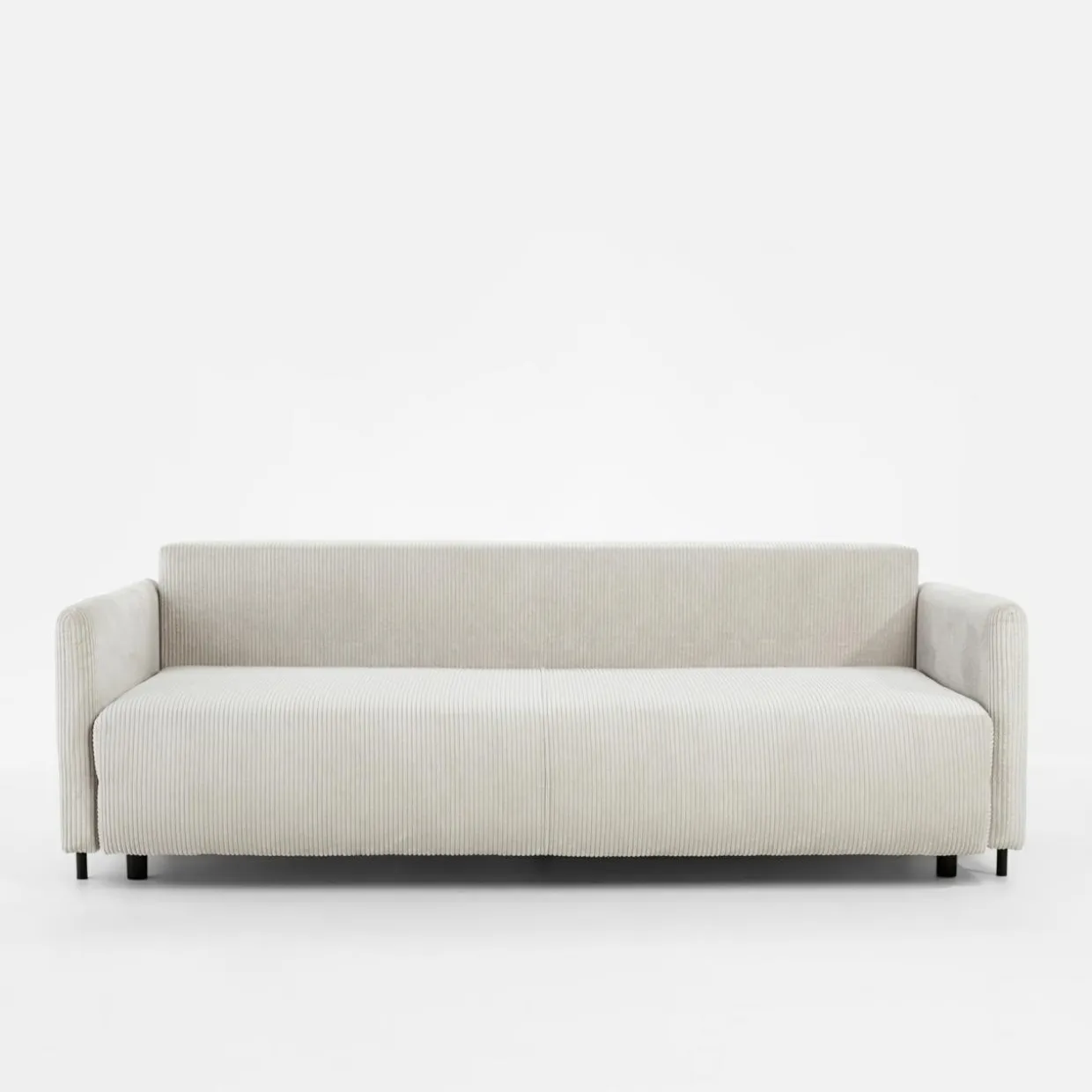 Sofa sztruksowa jasnobeżowa SORRENTO NEW