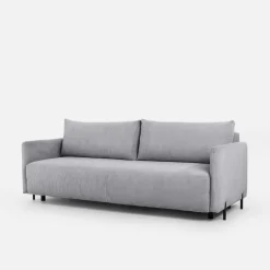 Sofa sztruksowa jasnoszara SORRENTO NEW