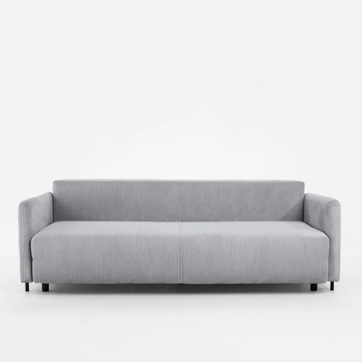 Sofa sztruksowa jasnoszara SORRENTO NEW