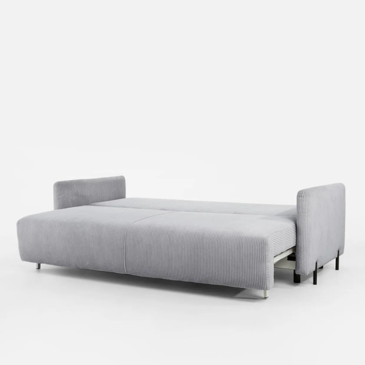 Sofa sztruksowa jasnoszara SORRENTO NEW