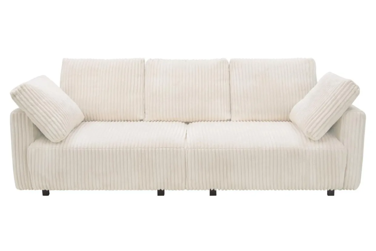 Sofa sztruksowa kremowa ESPANIA