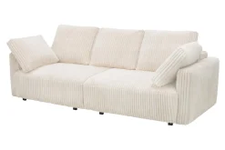 Sofa sztruksowa kremowa ESPANIA