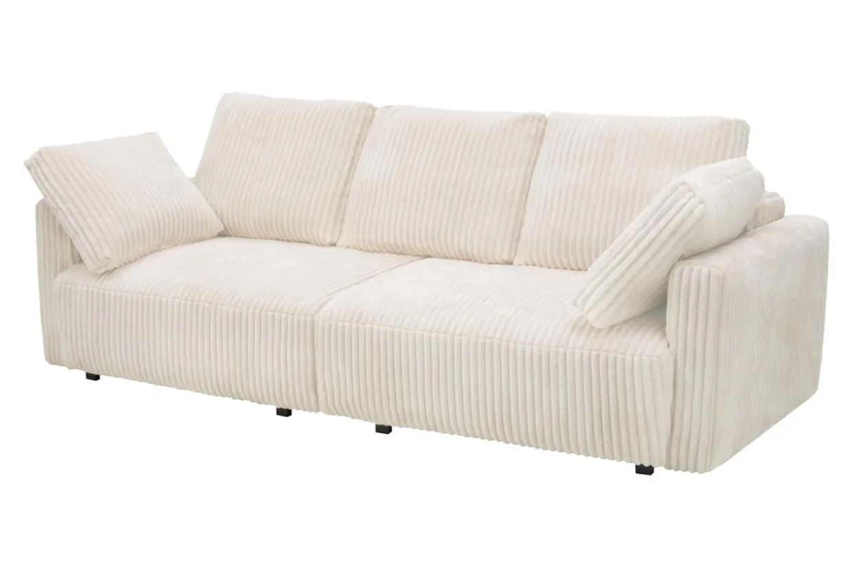 Sofa sztruksowa kremowa ESPANIA