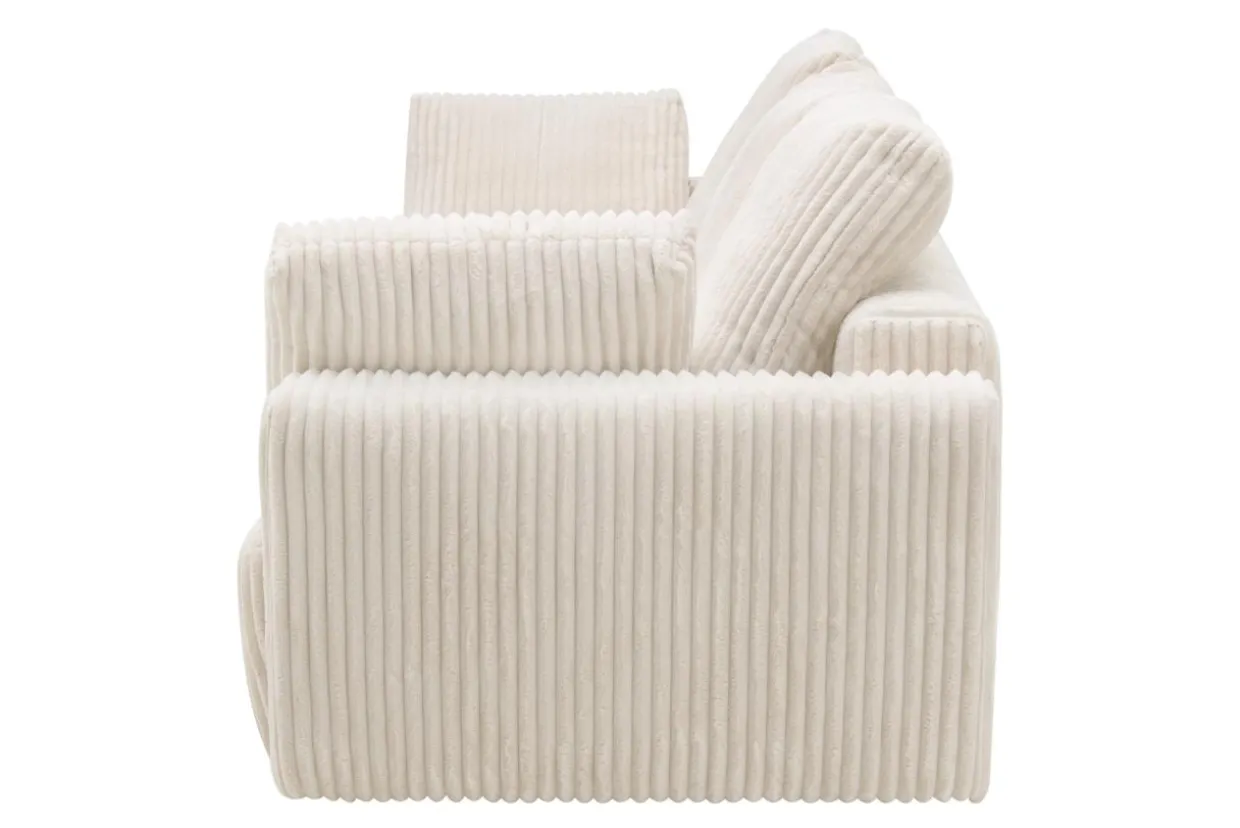 Sofa sztruksowa kremowa ESPANIA