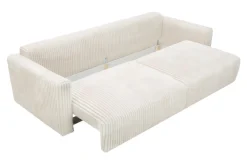 Sofa sztruksowa kremowa ESPANIA