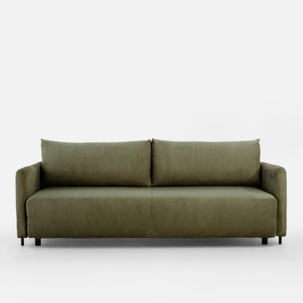 Sofa sztruksowa oliwkowa SORRENTO NEW