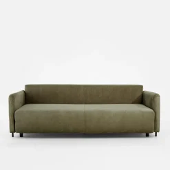 Sofa sztruksowa oliwkowa SORRENTO NEW