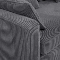 Sofa sztruksowa rozkładana podwójnie EVORA