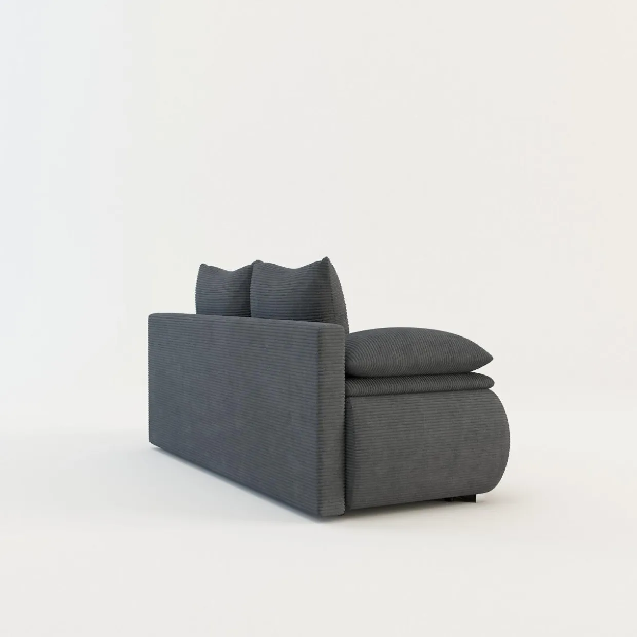Sofa sztruksowa szara LIVSI