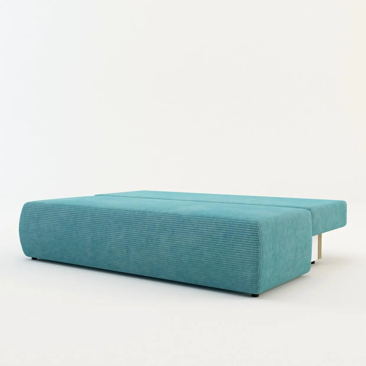 Sofa sztruksowa turkusowa LIBIA
