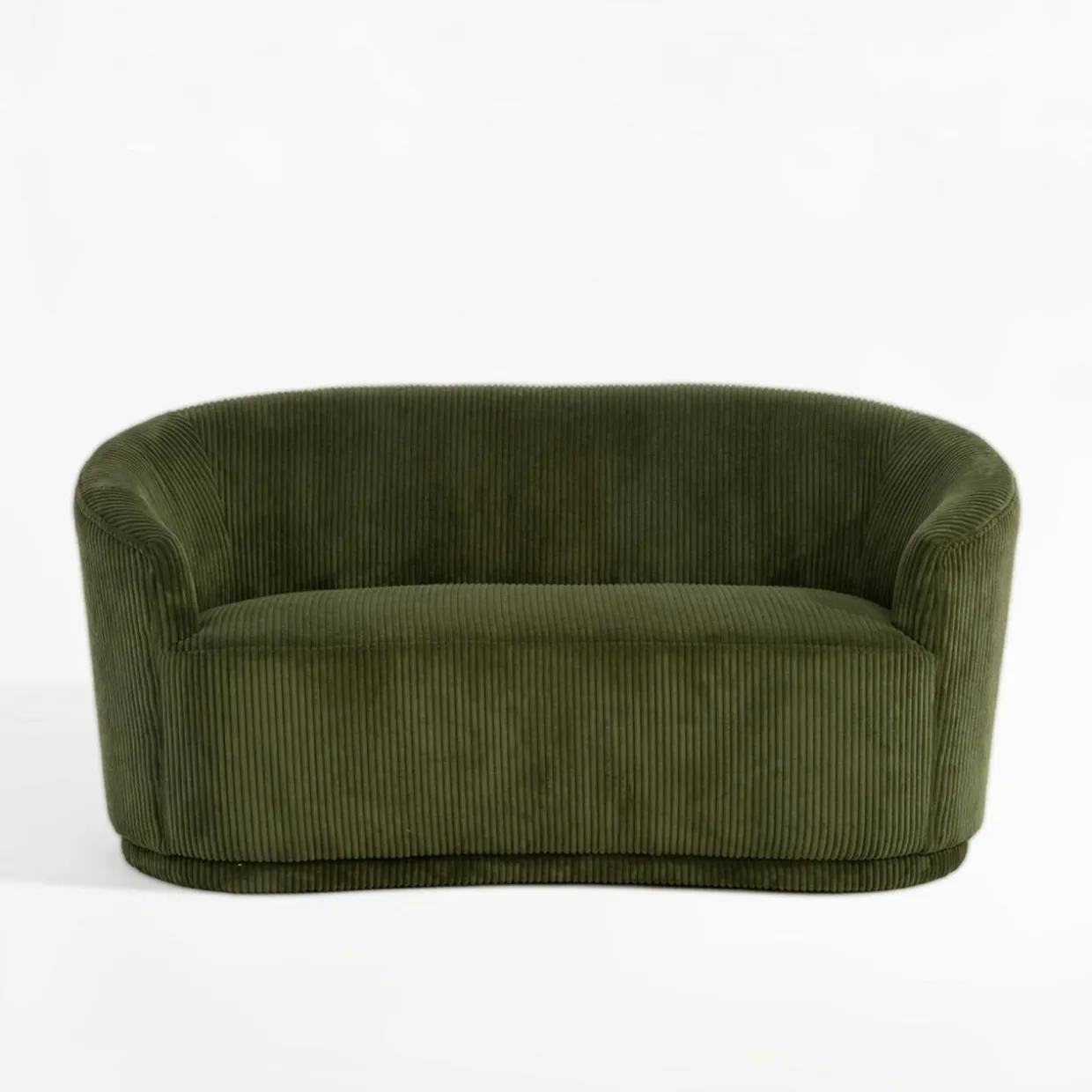 Sofa sztruksowa zielona SNUGLA