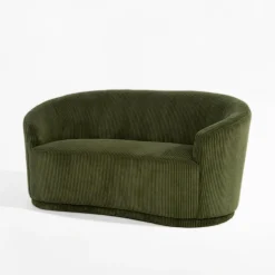 Sofa sztruksowa zielona SNUGLA