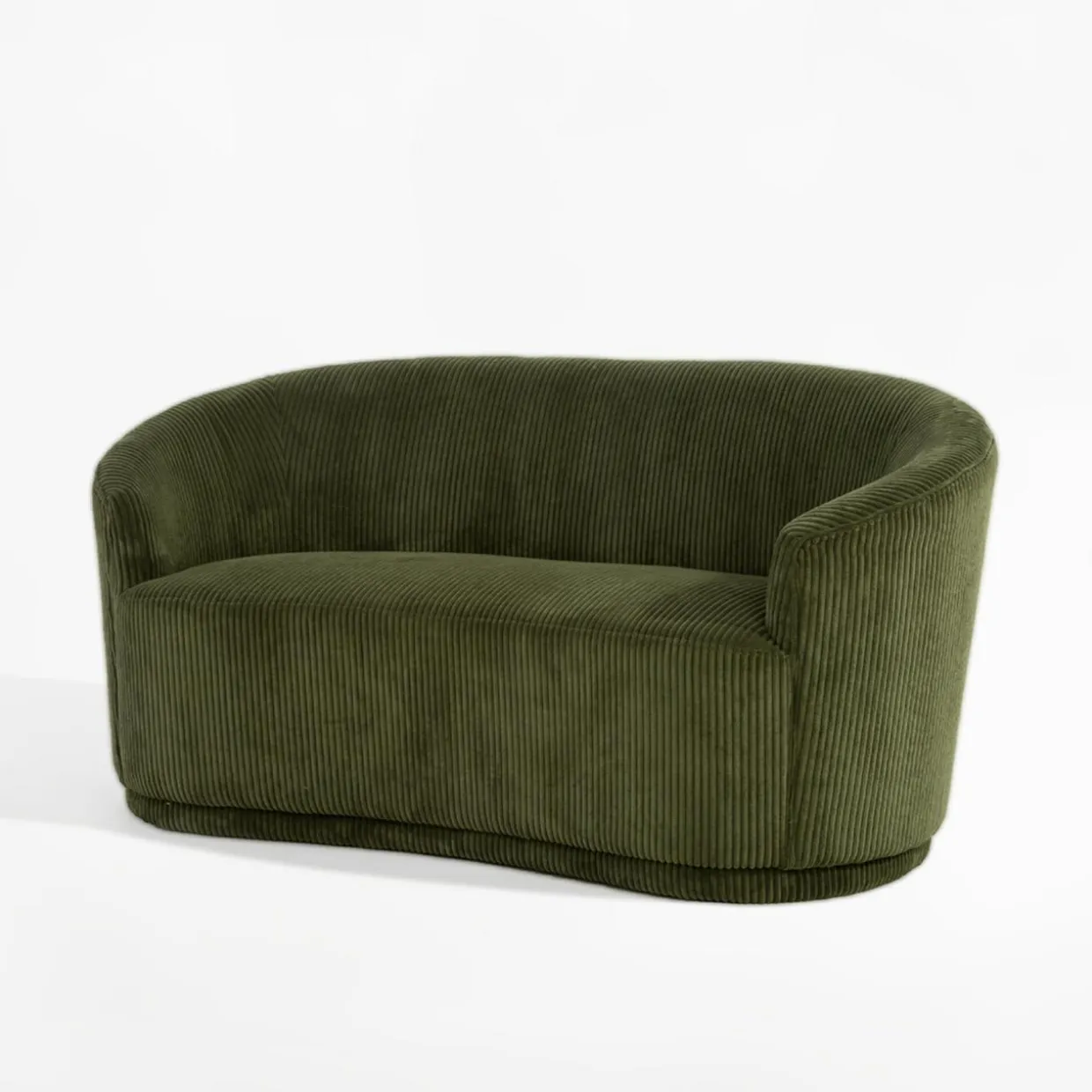 Sofa sztruksowa zielona SNUGLA