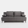 Sofa trzyosobowa szara DARWIN
