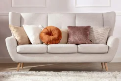 Sofa uszak boucle kremowa MOREN
