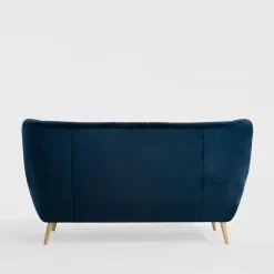 Sofa uszak 3-osobowa ciemnoniebieska KELSO
