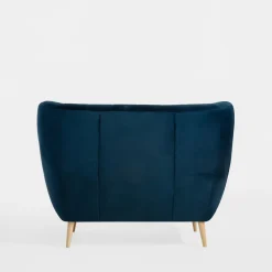 Sofa uszak 2-osobowa ciemnoniebieska KELSO