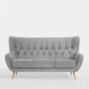 Sofa uszak 3-osobowa jasnoszara KELSO