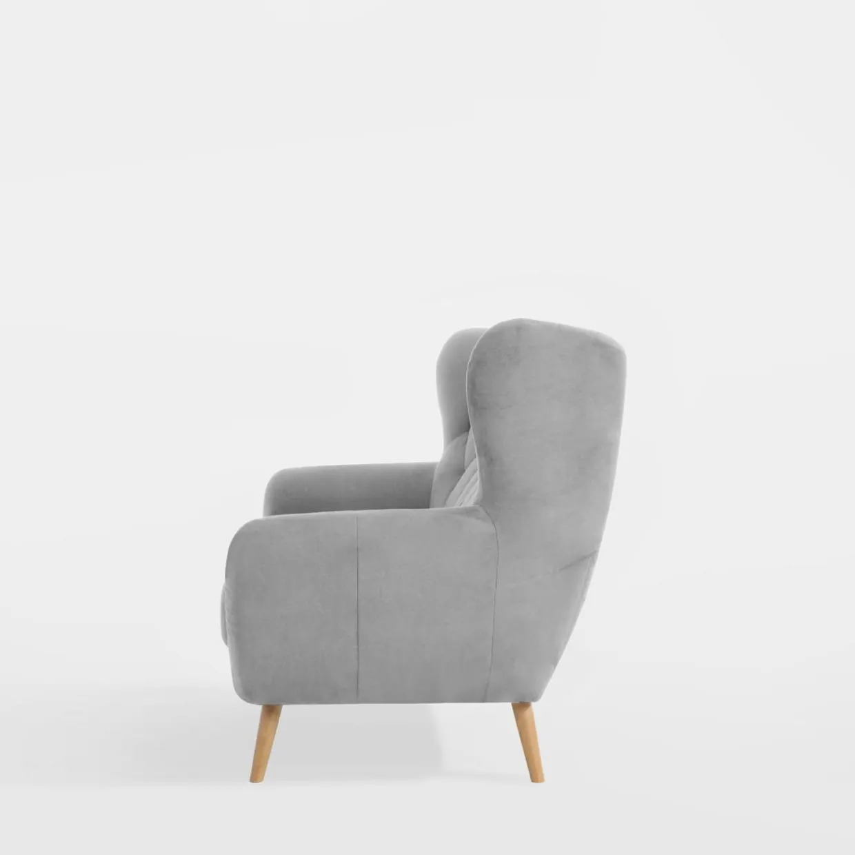 Sofa uszak 3-osobowa jasnoszara KELSO