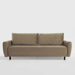 Sofa welurowa beżowa ROMA