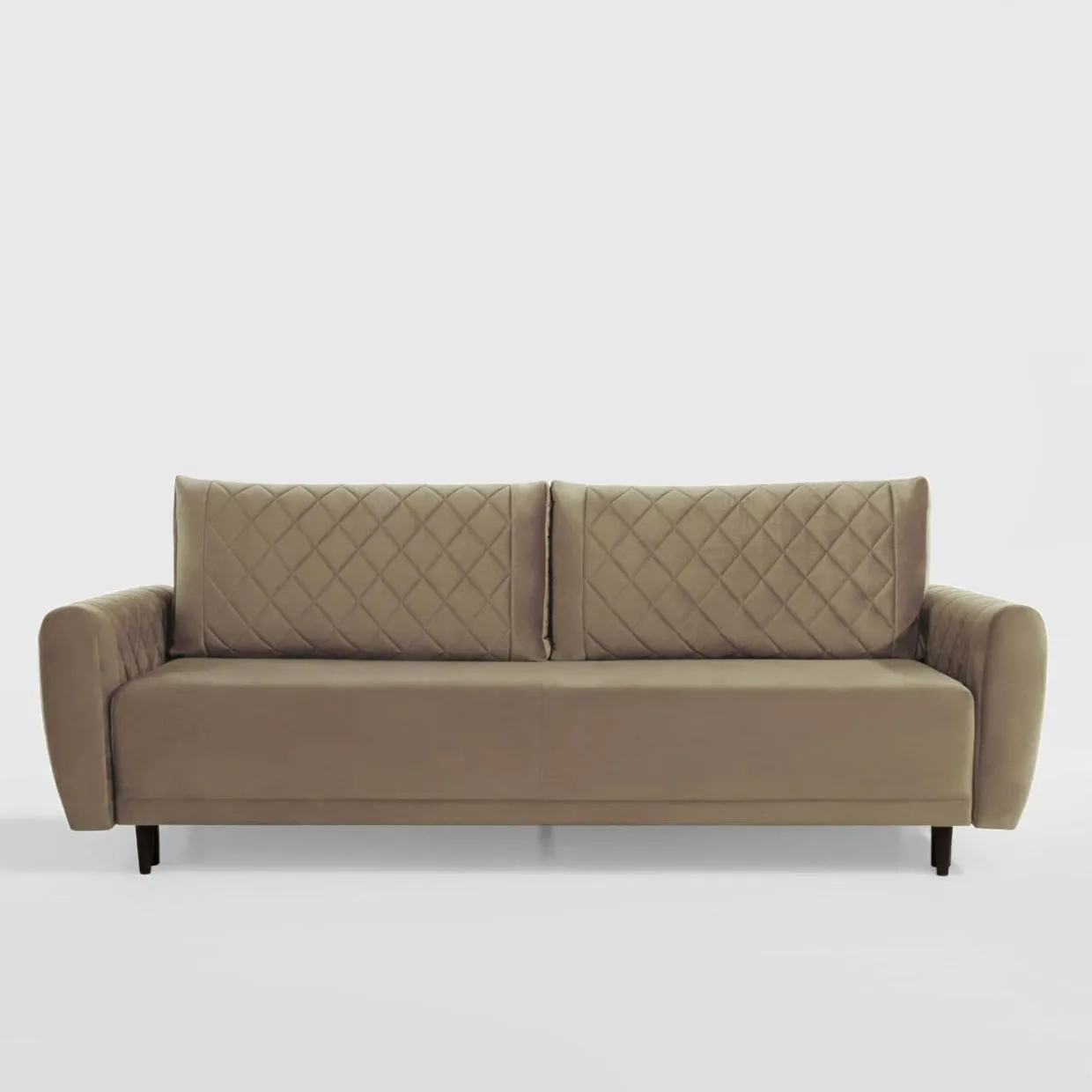 Sofa welurowa beżowa ROMA