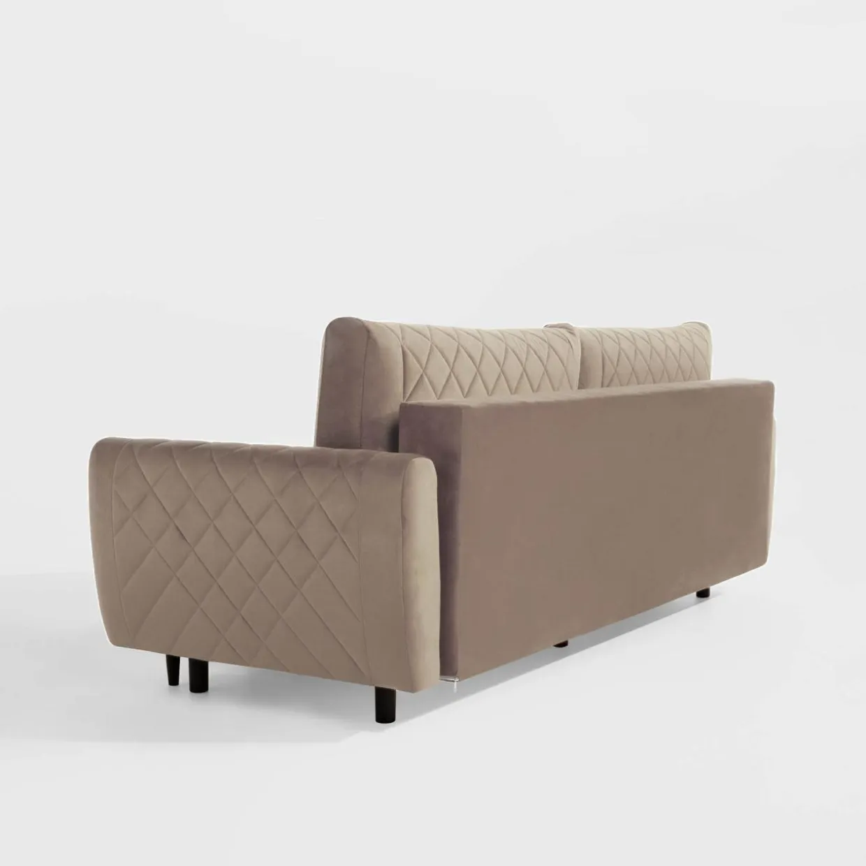 Sofa welurowa beżowa ROMA