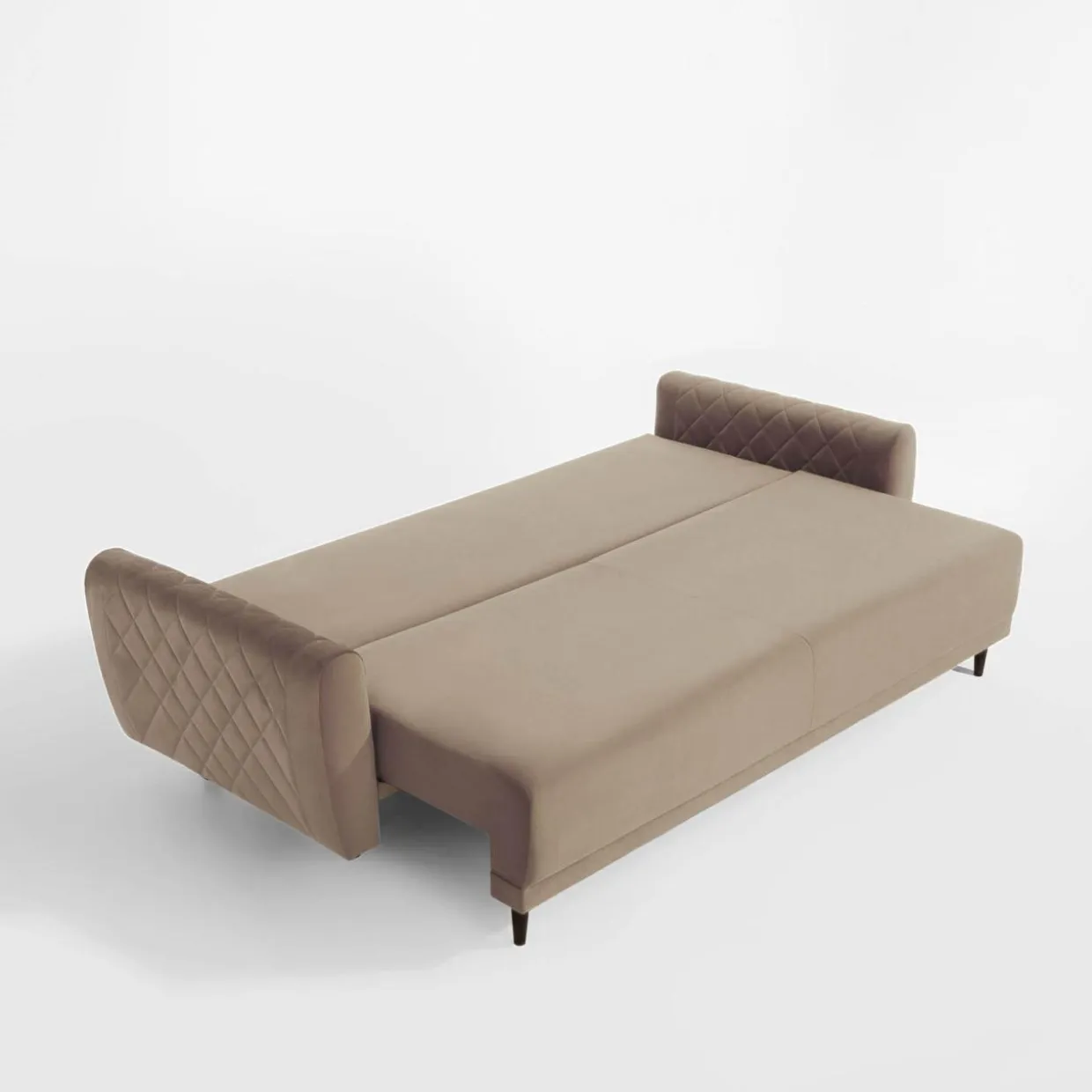 Sofa welurowa beżowa ROMA