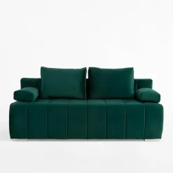 Sofa welurowa butelkowa zieleń ISOLA NEW