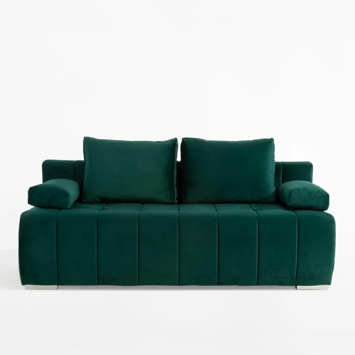 Sofa welurowa butelkowa zieleń ISOLA NEW