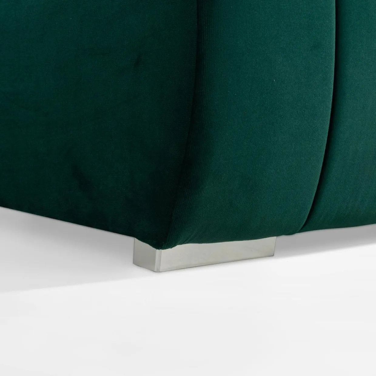 Sofa welurowa butelkowa zieleń ISOLA NEW