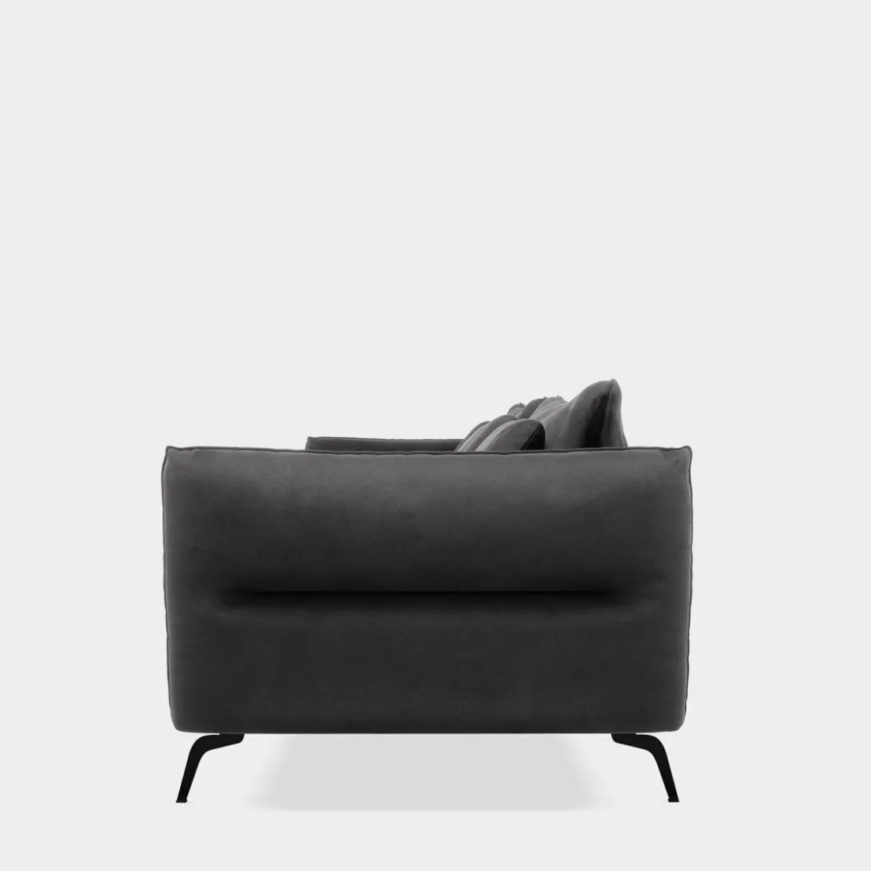 Sofa welurowa ciemnoszara VOCAL