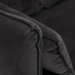 Sofa welurowa ciemnoszara VOCAL