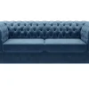 Sofa welurowa granatowa CHESTER