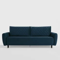 Sofa welurowa granatowa ROMA