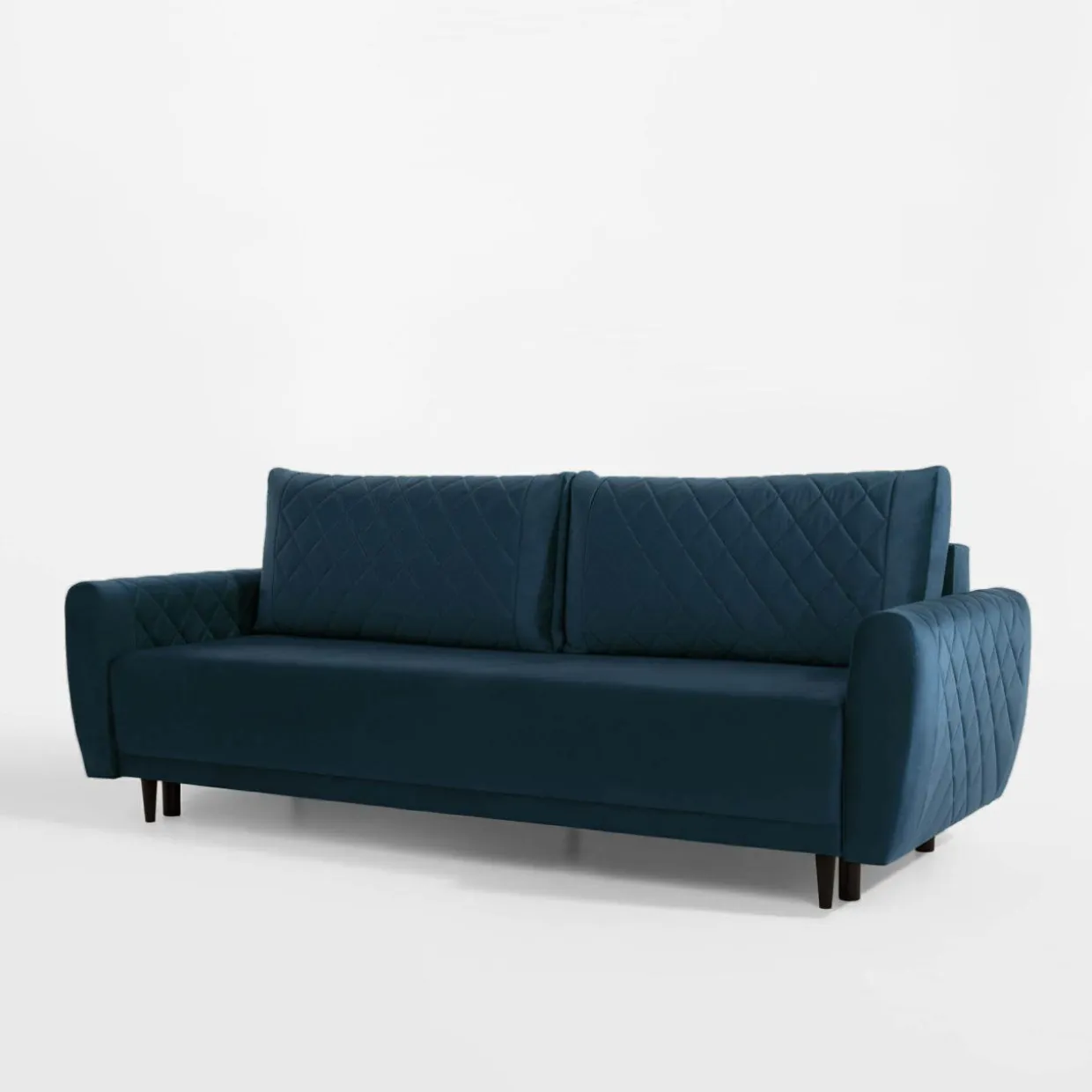 Sofa welurowa granatowa ROMA