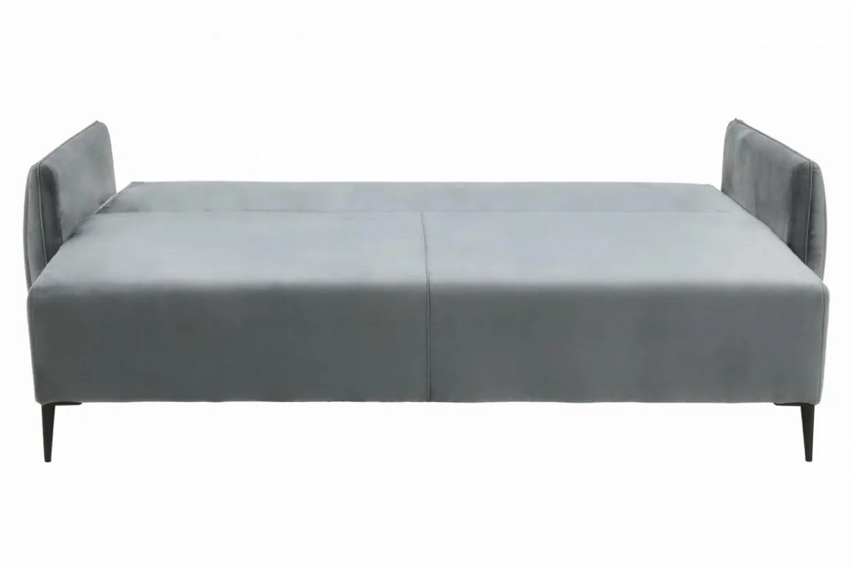 Sofa welurowa jasnoszara KIOTO