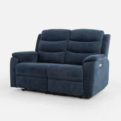 Sofa z funkcją relaks niebieska ZATRI