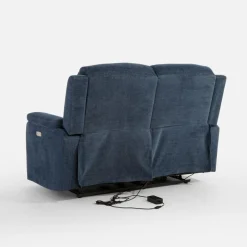 Sofa z funkcją relaks niebieska ZATRI