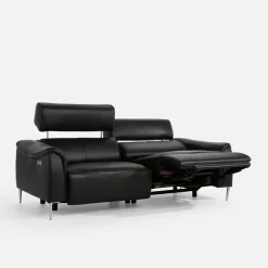Sofa z funkcją relaks skórzana MILANO