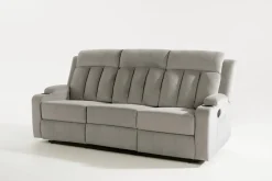 Sofa z funkcją relaks szara KAVERNO
