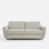 Sofa ze stelażem włoskim jasnoszara MONO II